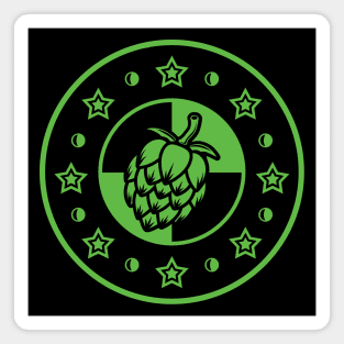 Green Beer Hops Magnet